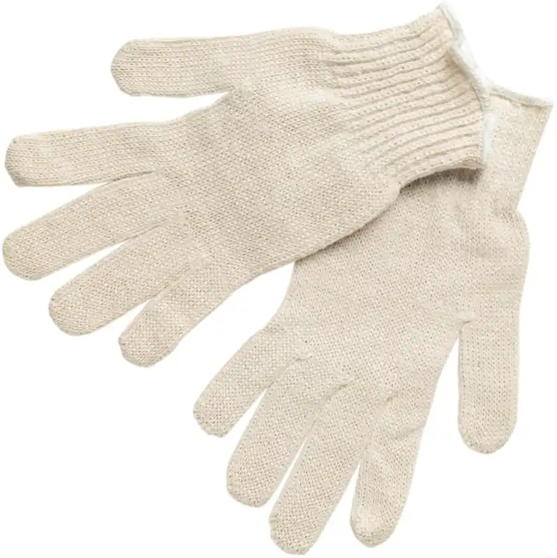 Mcr Safety 9634M Economy Weight Gloves, Medium, Cotton Polyester Blend