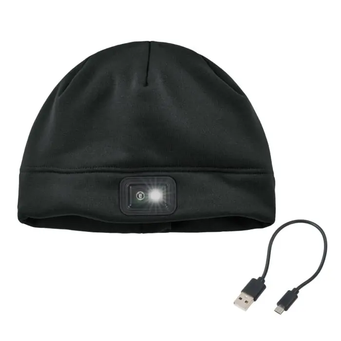 Ergodyne 16792 N-Ferno 6801 Winter Skull Cap with LED Rechargeable Light