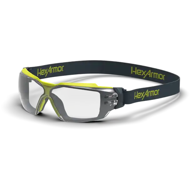 Hexarmor 11-23003-04 MX350 Clear - Neoprene Strap - TruShield S Safety Glasses - 1 Each