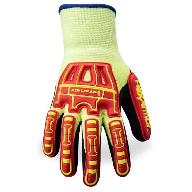 Hexarmor 2091-XS (6) Rig Lizard Winter Knit with Sandy Nitrile Palm dip and Impact Size XS