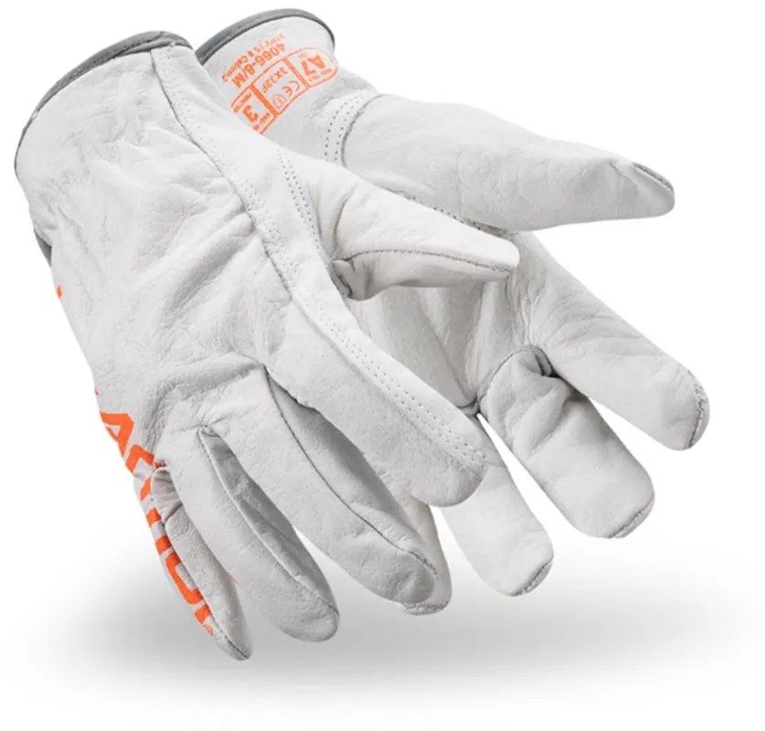 Hexarmor 4066-S (7) Chrome SLT Goatskin Leather And HPPE Cut Resistant Gloves Size Small