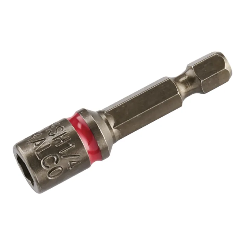 Malco MSH14P Standard Short Magnetic Hex Driver 1/4 inch 2 Pack