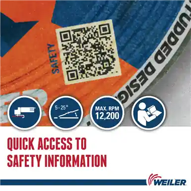 Weiler 58087 Tiger Mill Scale Grinding Wheel MILL30T 5 in x 1/8 in