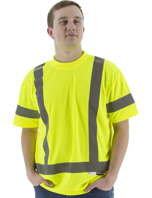 Majestic 75-5303/X2 High Visibility Short Sleeve Shirt, ANSI 3, R