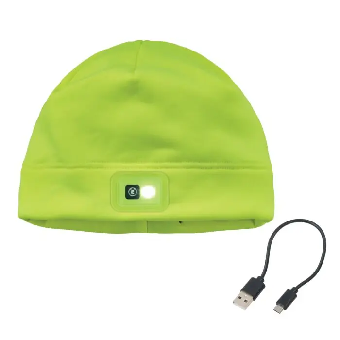 Ergodyne 16790 N-Ferno 6801 Winter Skull Cap with LED Rechargeable Light
