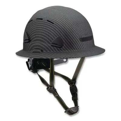 Honeywell Fibre-Metal CSH13080 Climbing Style Full Brim Safety Helmet Type II, Class C, Ratchet Suspension, Vented