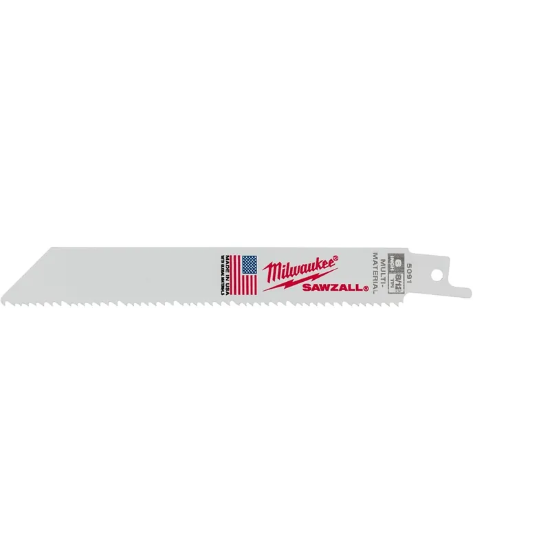 Milwaukee 48-01-6091 SAWZALL® Reciprocating Saw Blade, 6 Inch L, 3/4 Inch W (50 Pack)