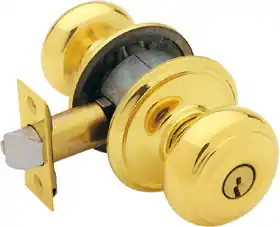 Schlage Lock F51A-GEO-605V Georgian Knob Keyed Entry Lock