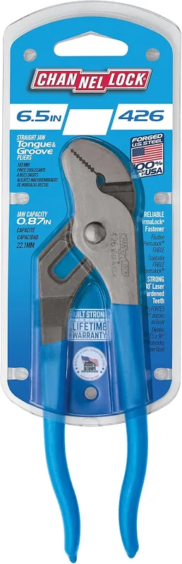 Channellock 426 6.5-Inch Straight Jaw Tongue & Groove Pliers