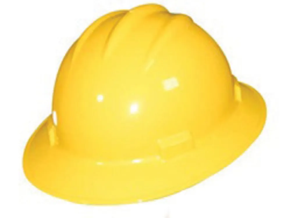 Bullard 71YLR S71 Full Brim Hard Hat With Ratchet/4 Point Ratchet Suspension
