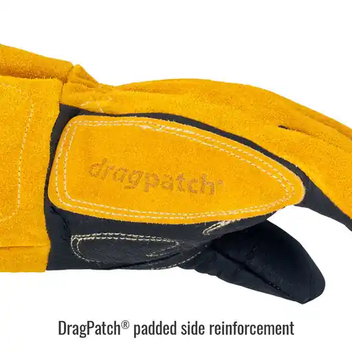Black Stallion BM88-LG BSX Premium Grain Pigskin Cowhide Back MIG Welding Gloves LARGE
