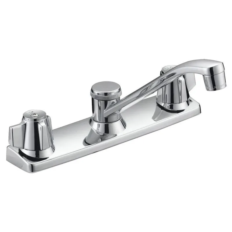 Ez-Flo 10164LF Two Handle Kitchen Washerless Faucet