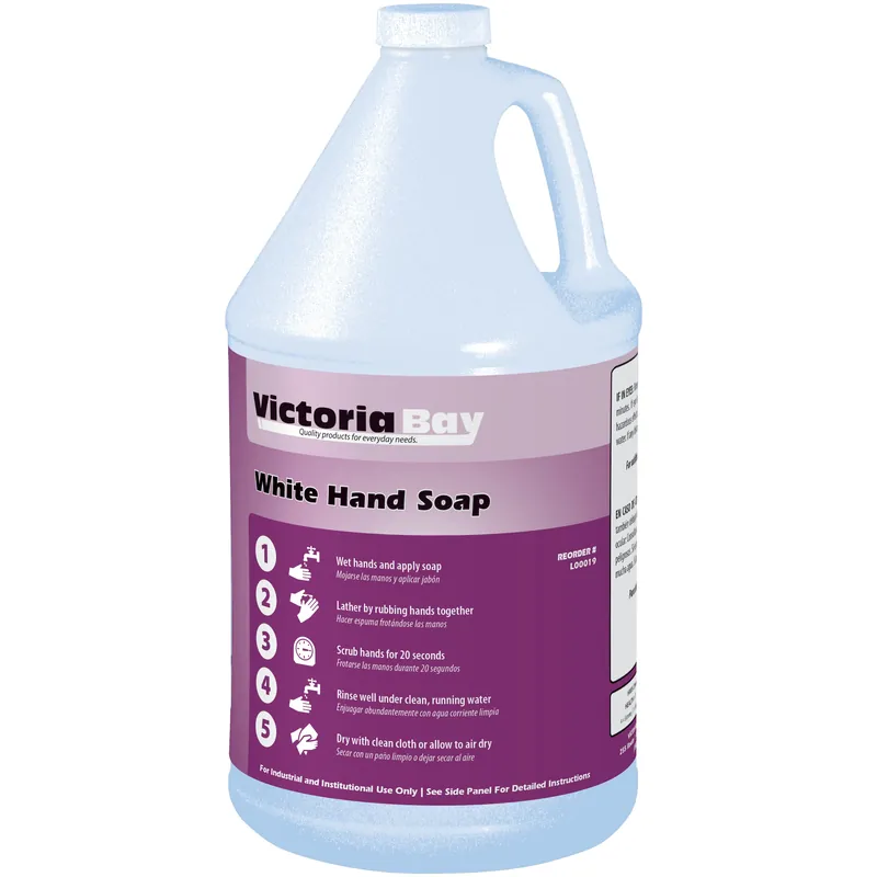 Victoria Bay L00019 White Hand Soap 1 GAL (4/Case)