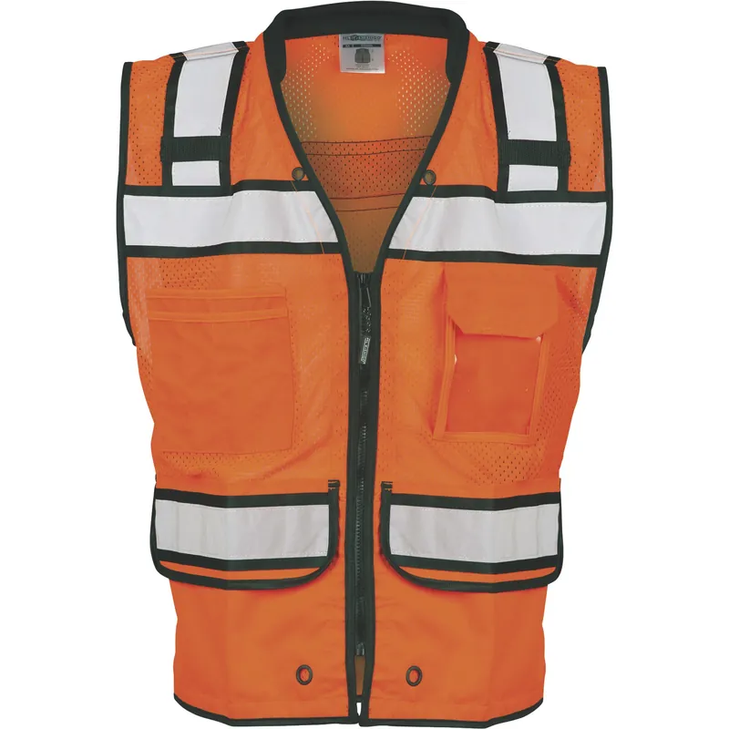 Kishigo S5005-4X High Performance Surveyors Zipper Vest 4XL