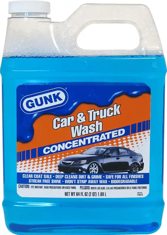 Gunk VW5 Car Wash Liquid Conc, 1 Gallon, Bottle