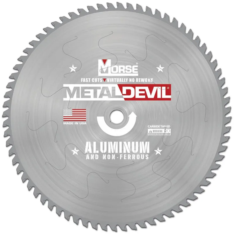 Mk Morse 102803 Metal Devil Aluminum / Non Ferrous 12 inches 80 Teeth Circular Saw Blades