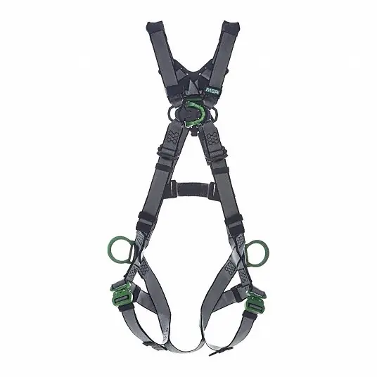 Msa Saftey 10195047 V-Fit Full-Body Harness Back/Chest/Hips D-Rings XL