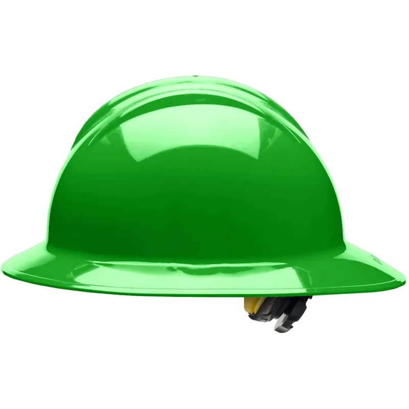 Bullard 33HGR Classic Full Brim Hard Hat With Ratchet/6 Point Ratchet Suspension