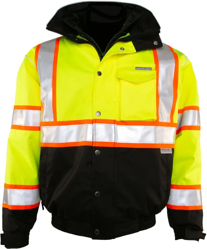 Kishigo JS119-XL Class 3 Hi Vis Bomber Jacket XL