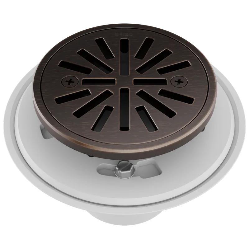 Brizo BT061414-RB Shower Drain Tile-In Round 4 Inch PVC/Brass