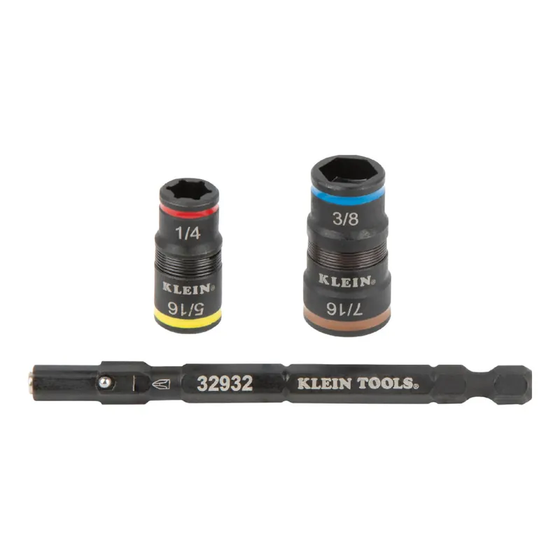 Klein Tools 85515HD Flip Socket, Mini Ratchet and Multi-Bit Driver Set, 3-Piece