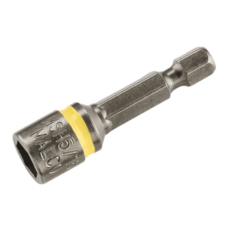 Malco MSH516P Short Magnetic Hex Driver, 5/16 inch, 1-3/4 inch Long (Pack of 2)