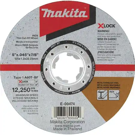 Makita E-00474 X-Lock 5x0.045x7/8 inches Metal and Stainle