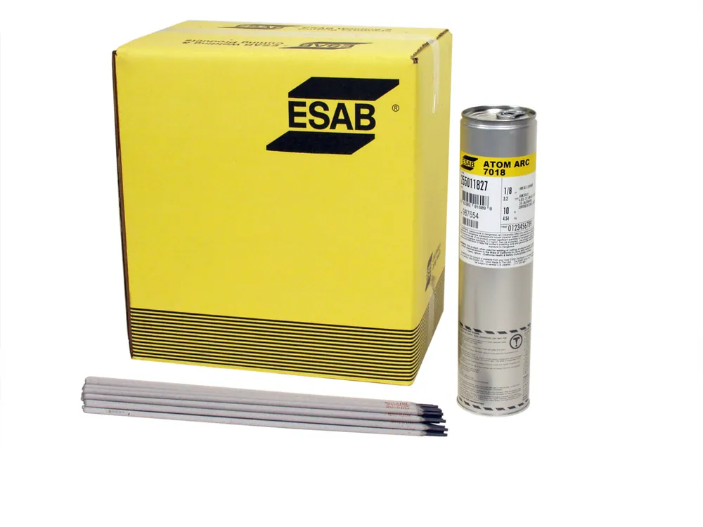 Esab 255011850 Atom Arc E7018-1 Carbon Steel Electrode 1/8 inches x 14 inches 10 lb