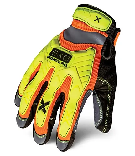 Ironclad EXO2-HZI-06-XXL EXO Hi Viz Impact Gloves 2X-Large