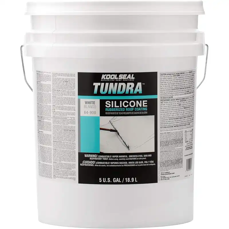Kool Seal KS0064900-20 Tundra Silicone Rubberized Roofcoating 5 gal