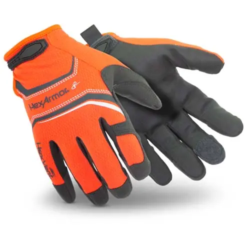Hexarmor 4074-XXL (11) 2x Chrome SLT Synthetic Leather Cut Resistant Gloves