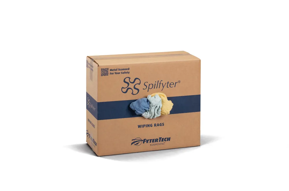 Spilfyter WR3500C-25CBX Knit Rag 25 LB Terry Cloth Assorted Reclaimed Cut Box