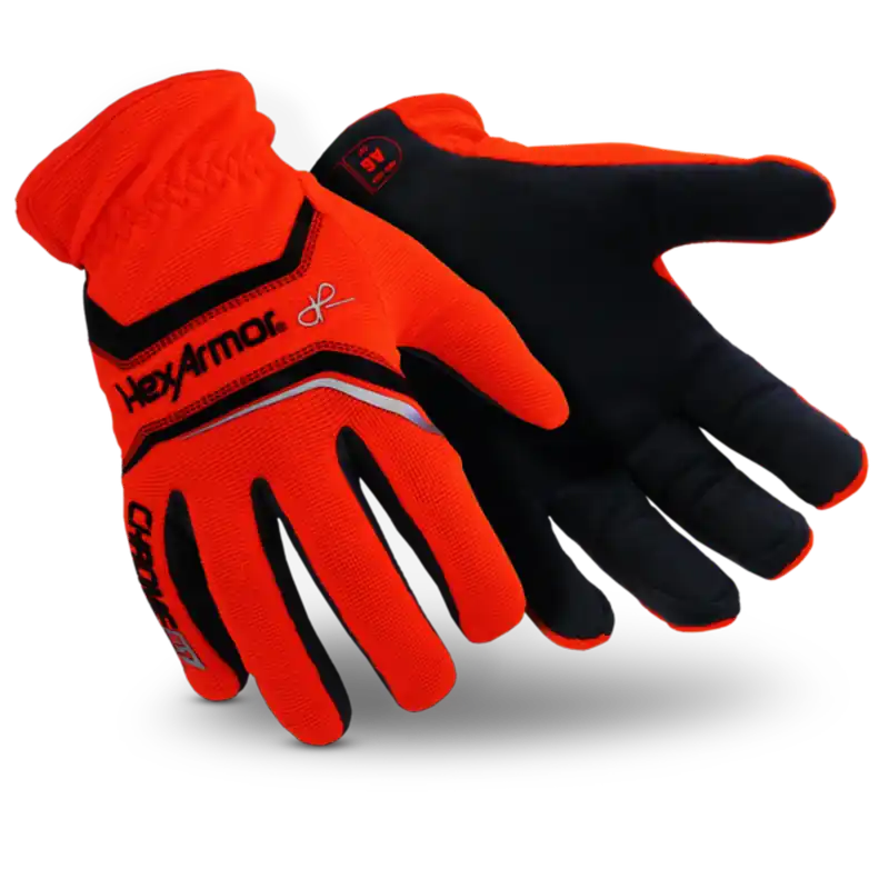 Hexarmor 4072-M (8) Chrome SLT Synthetic Leather And High Performance Polyethylene Cut Resistant Gloves Medium