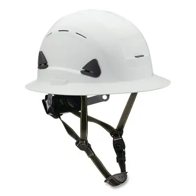 Honeywell Fibre-Metal CSH13001 Climbing Style Full Brim Safety Helmet Type II Class C Ratchet Suspension Vented