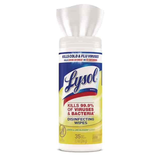 Lysol RAC81145CT disinfecting wipe 35 wipes/canister