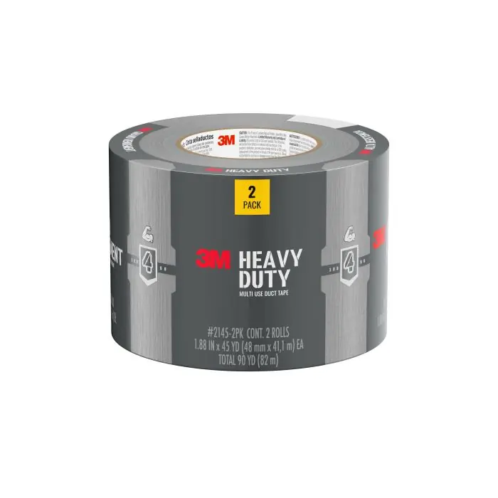 3M 7100329723 Heavy Duty Duct Tape 2145-2Pk 1.88 Inch X 45 Yard [48Mm X 41.1M]