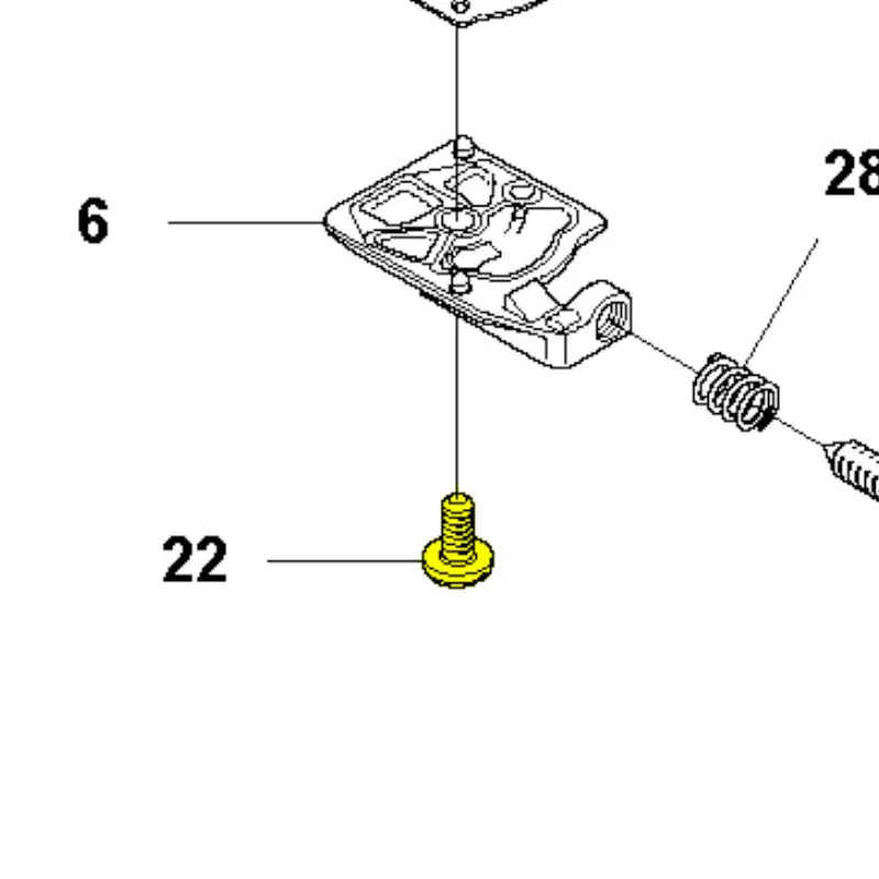 Husqvarna 501466901 Screw (PACK OF 5)