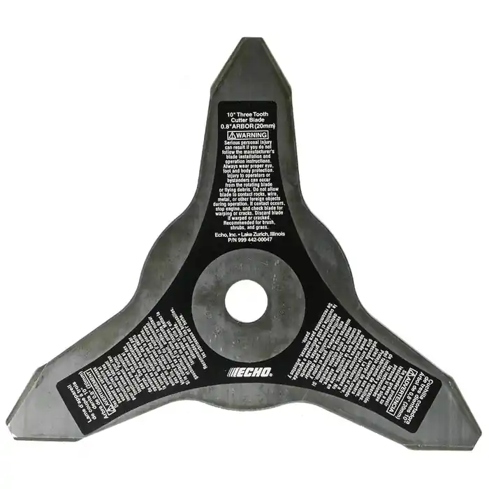 Echo 99944200047 3-Tooth Grass & Weed Blade (20mm Arbor)