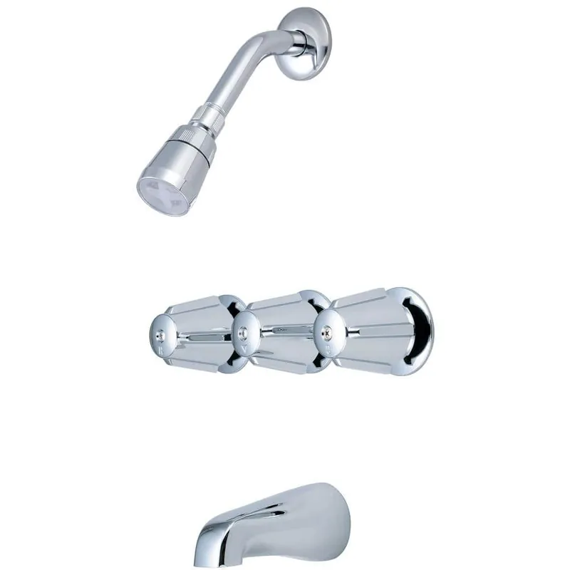 Olympia Faucets P-3210 Three Handle Tub/Shower Set