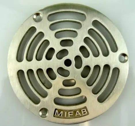Mifab 5PG-3 5 inches grate w/ securing screws