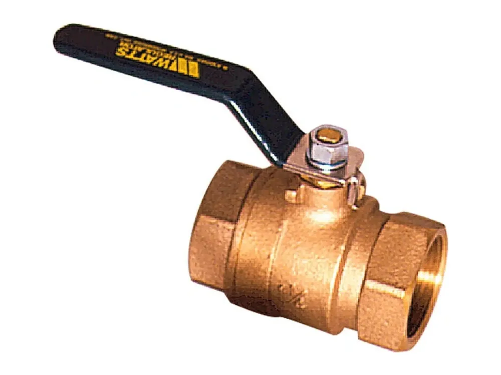 Watts 0125027 Lead Free Bronze 2-Piece Full Port Ball Valve 3/4 In