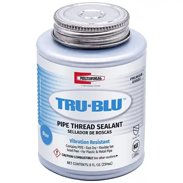 Rectorseal G0275414 Pipe Thread Sealant 9.6 fl oz Brush-Top Can Tru-Blu