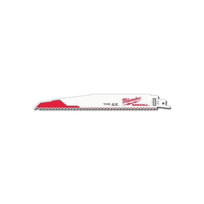 Milwaukee 48-00-5026 9 inches 5 TPI AX Sawzall Blade for Wood with Nails (5 PK)