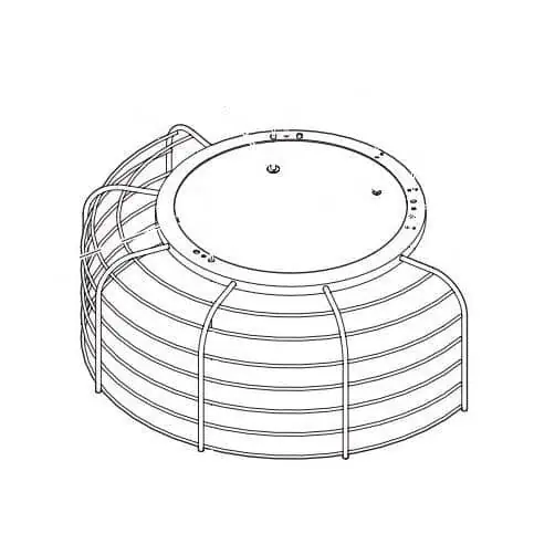 Hobart 00-916154-00002 wire, cage assembly (corr)