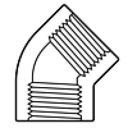 Spears 819-005C 1/2 CPVC 45 Elbow FPT Sch80