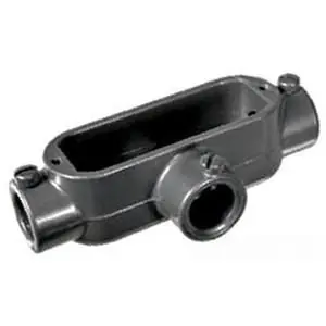 Topaz ET1 T Type Conduit Body Die Cast Aluminum Hub Size-1/2 inches