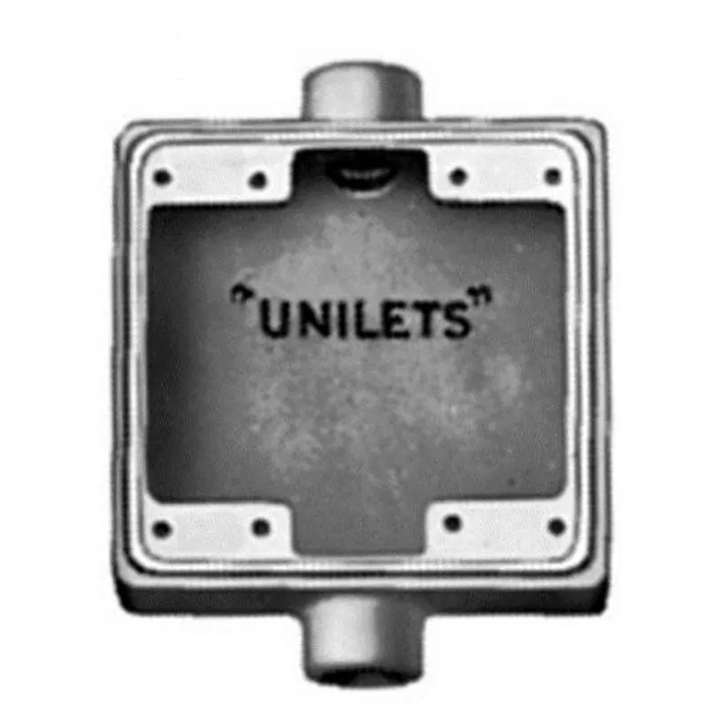 Appleton FSC250 2-Gang FS Cast Device Box, 1/2 inch, 2-Hub