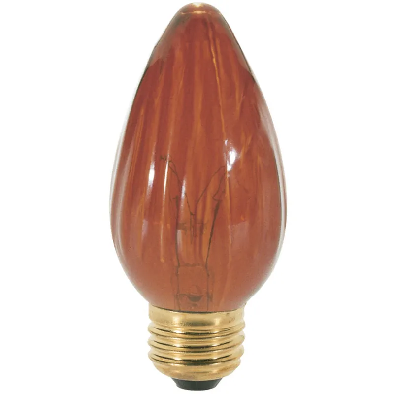 Satco S2770 F15 Incandescent Amber 40W 2-Card