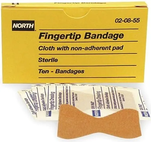 Honeywell 020855 Fingertip Cloth Bandages (Box of 10)