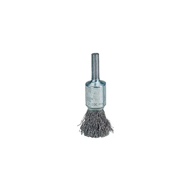 Ors Nasco 804-10023 Weiler 1/4 in Stem 0.014 in x 1 in SS Wire EBA-22 Crimped Solid End Brush 1 in